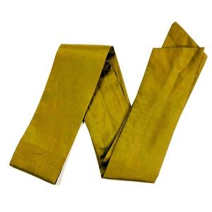 Olive Brown Khaki Silk Scarf Belt